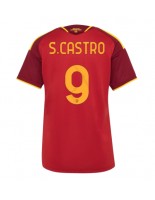 AS Roma Santiago Castro #9 Domácí Dres pro Dámské 2026-27 Krátký Rukáv
